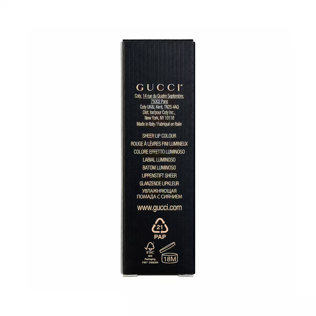 Gucci Rouge à Lèvres Voile Sheer Lipstick