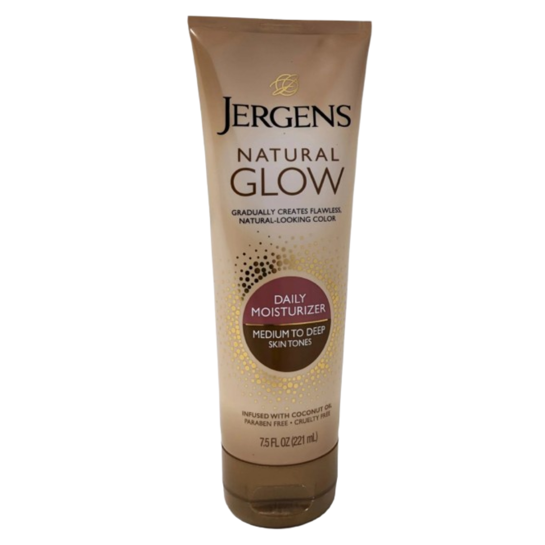 Jergens Natural Glow Daily Moisturizer, Medium to Deep Skin Tone (221 ml)
