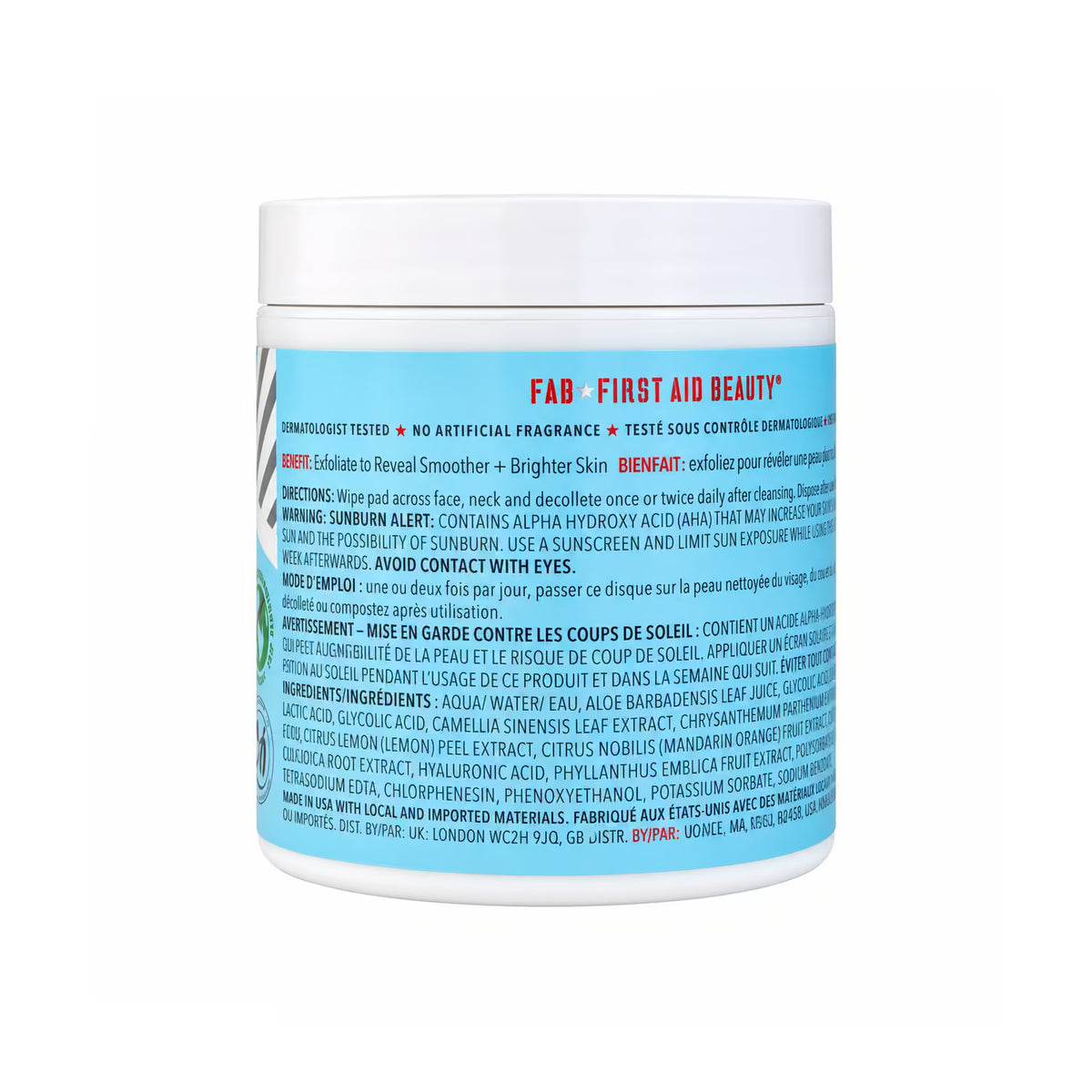 First Aid Beauty Facial Radiance Pads with Glycolic + Lactic Acids