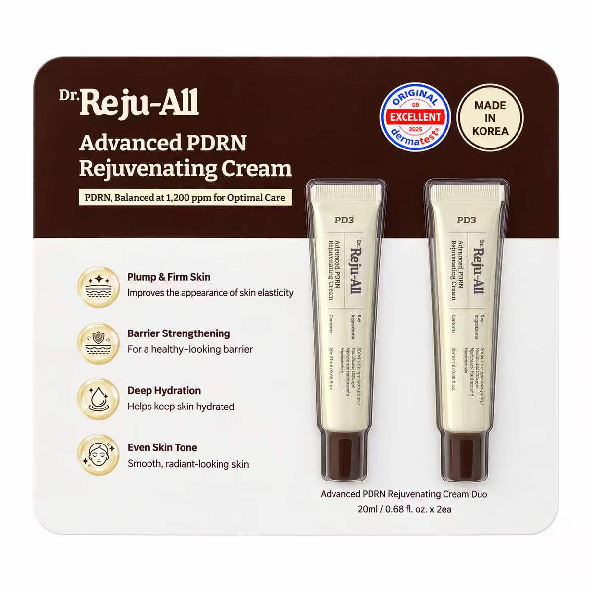 Dr. Reju-All Advanced PDRN Rejuvenating Cream Duo — front packaging