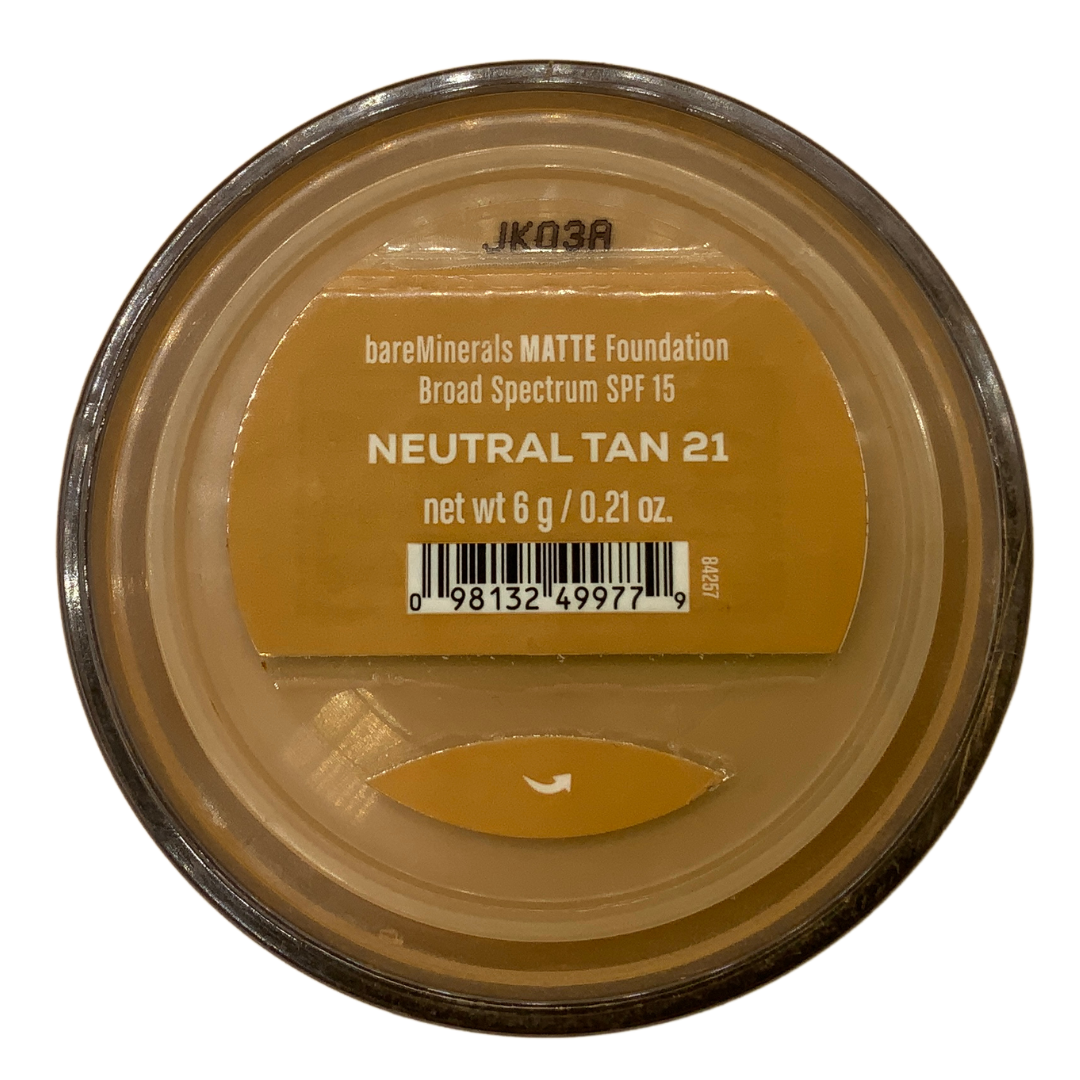 BareMinerals Matte Foundation SPF 15, Neutral Tan 21, 6g