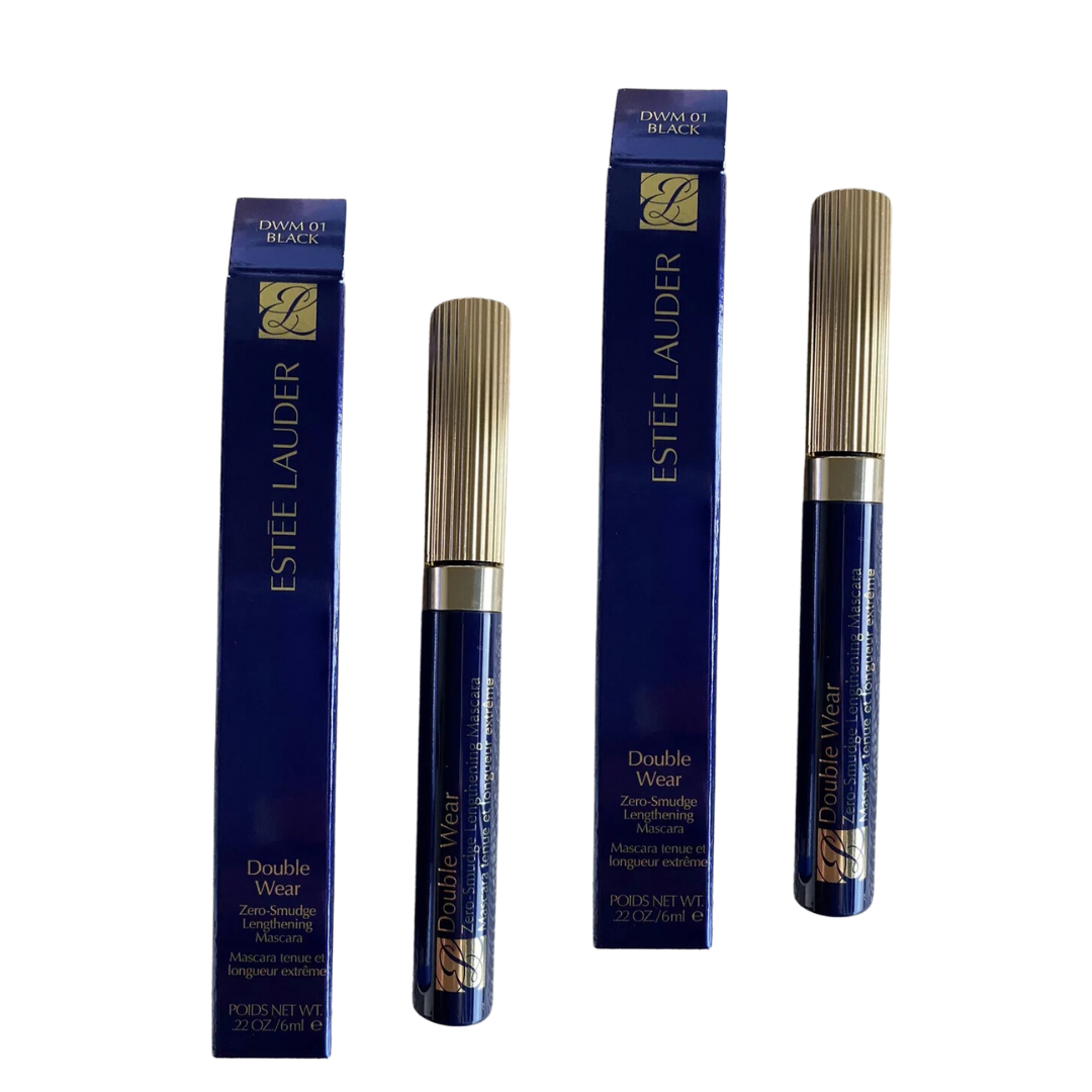 Estee Lauder Double Wear Mascara 01 Black (pack of 2)