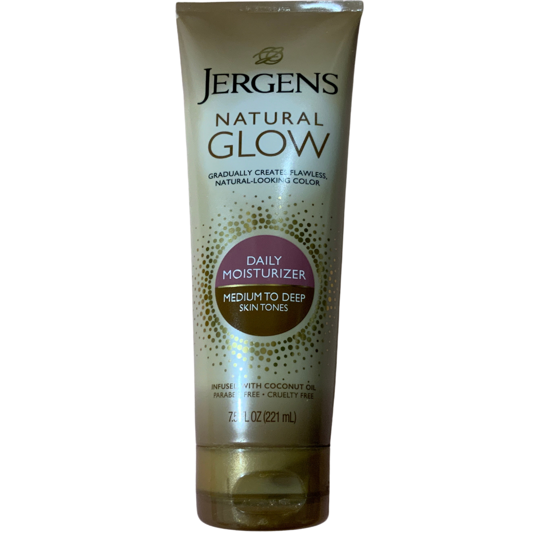 Jergens Natural Glow Daily Moisturizer, Medium to Deep Skin Tone (221 ml)
