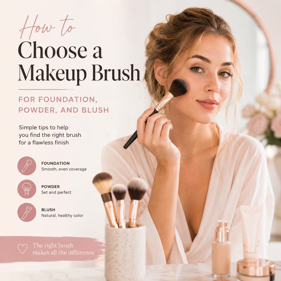 How to Choose a Makeup Brush for Foundation, Powder, and Blush