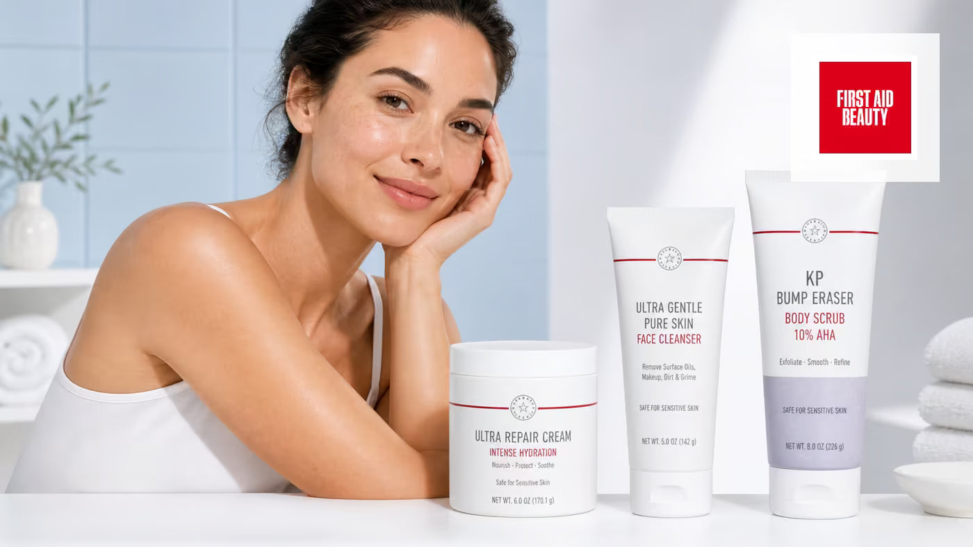 First Aid Beauty brand collection banner