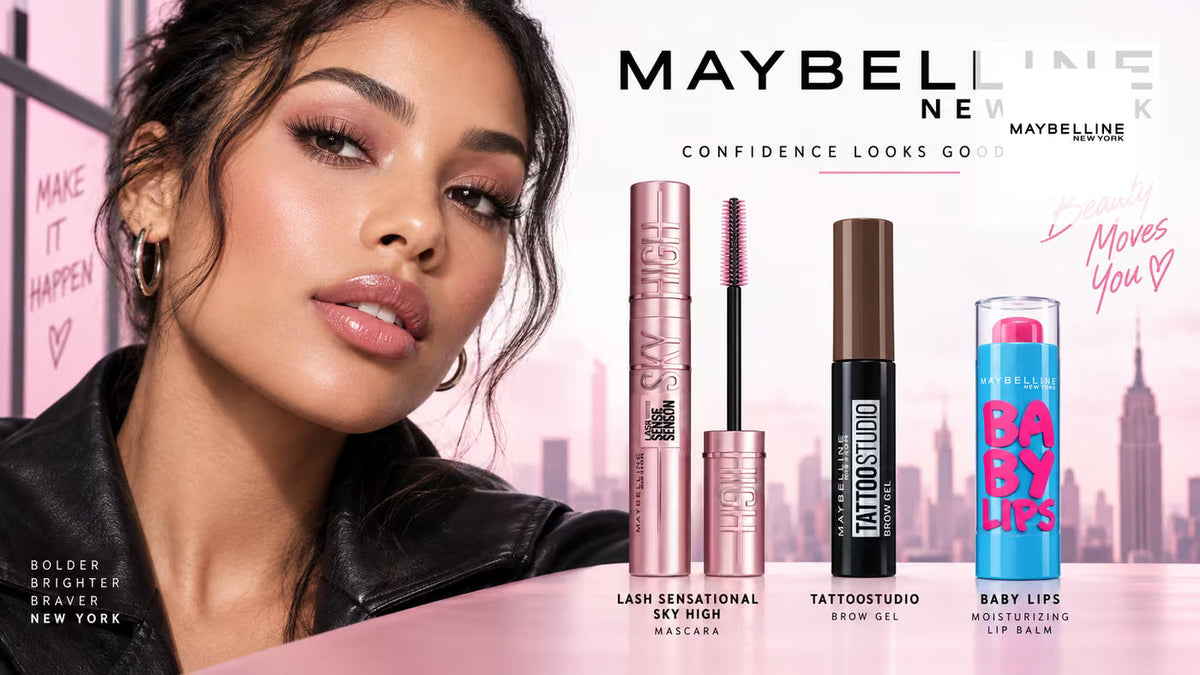 Maybelline brand collection banner