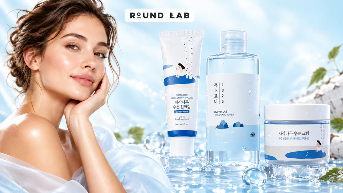 Round Lab skincare collection banner