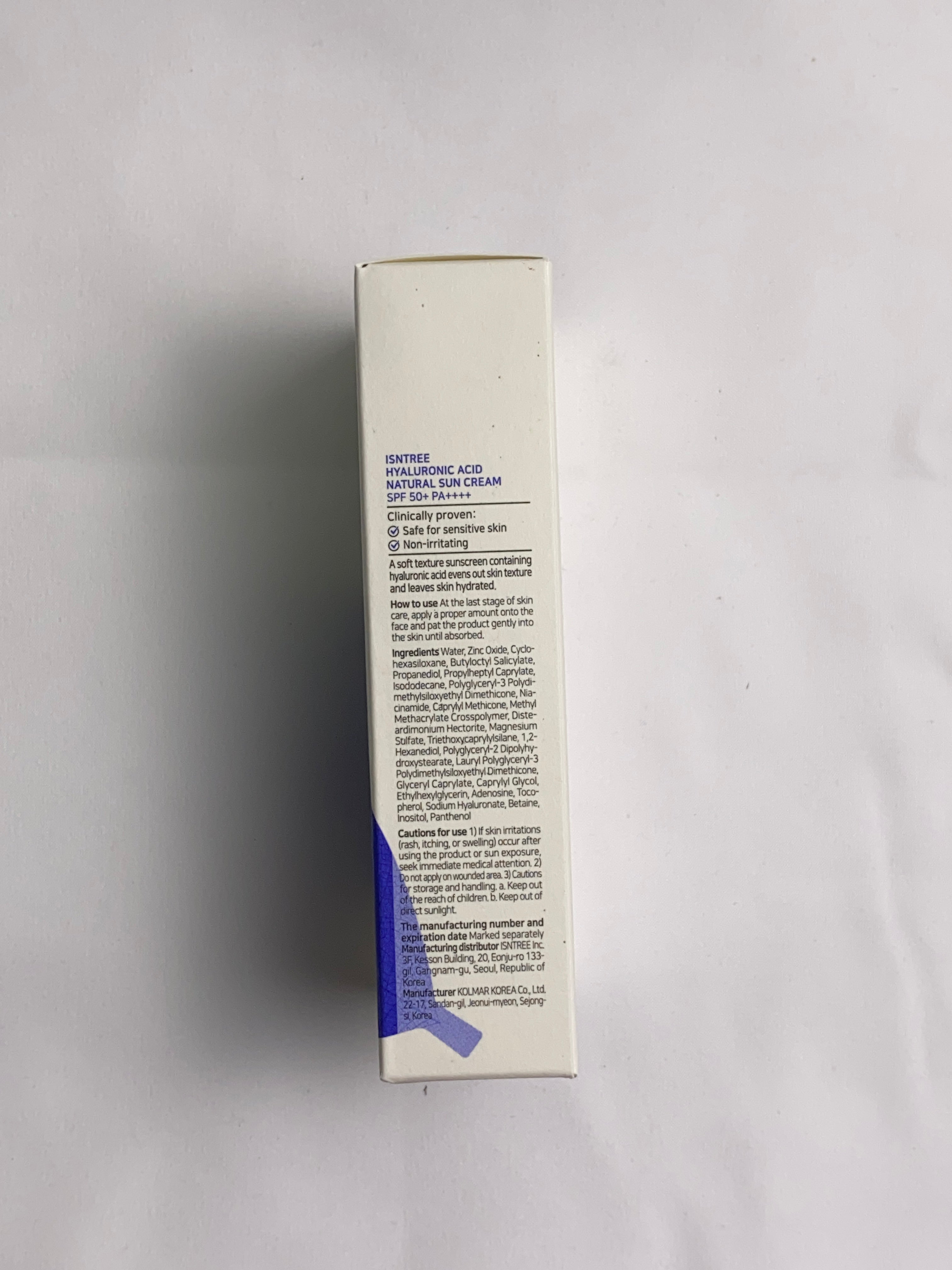 Hyaluronic Acid Natural Sun Cream SPF50+ PA++++