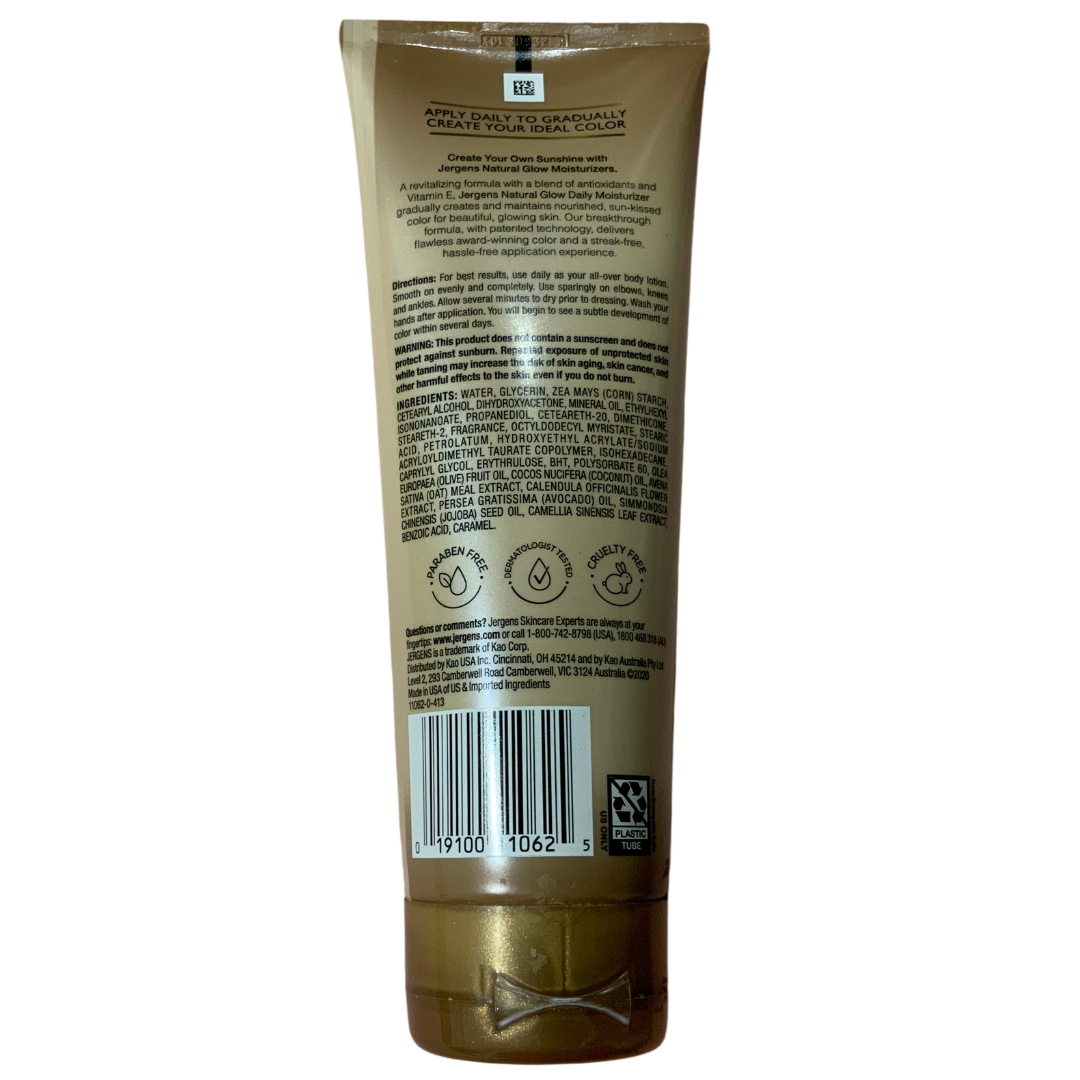 Jergens Natural Glow Daily Moisturizer, Medium to Deep Skin Tone (221 ml)