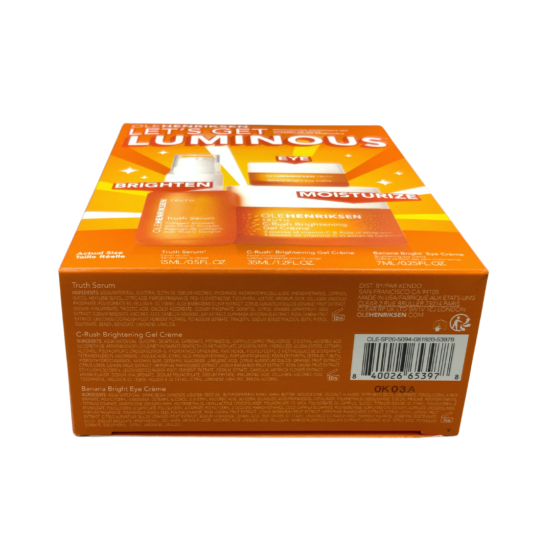 Let's Get Luminous+ Brightening Essentials Set, Damaged packaging