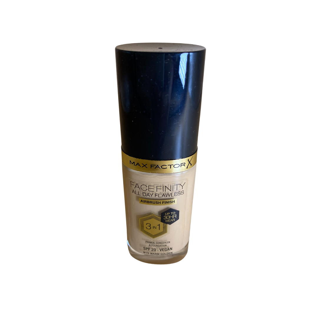 Max Factor Facefinity 3-in-1 Liquid Foundation SPF 20-76 Warm Golden 1 oz