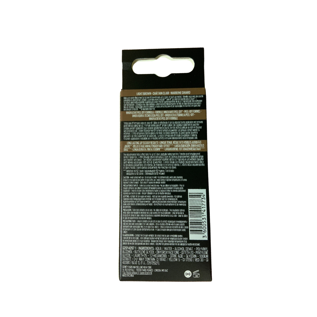 Maybelline Maybelline New York Brow Tattoo Longlasting Tint, Light Brown, 0.16 oz