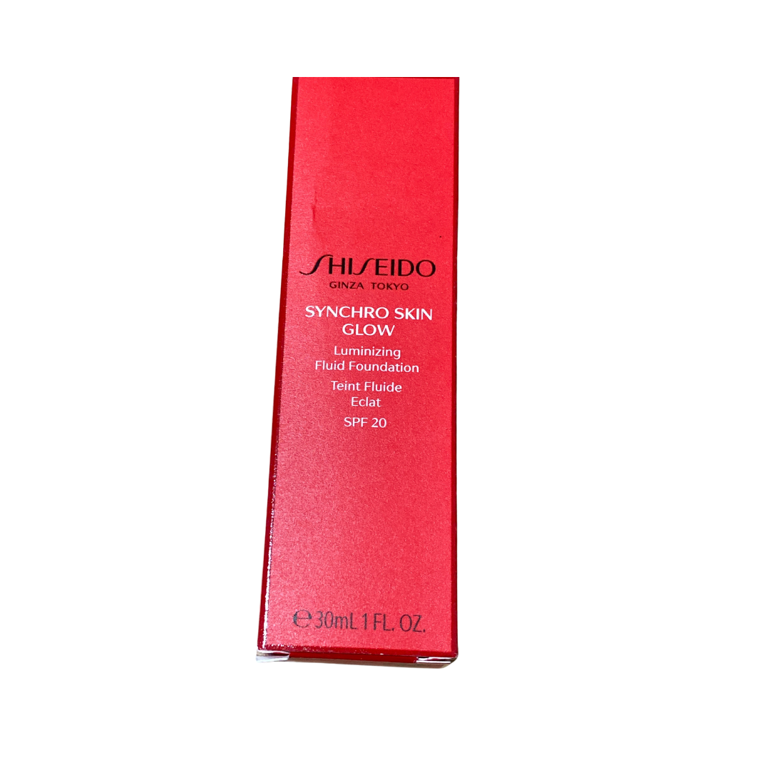 Shiseido Synchro Skin Glow Luminizing Fluid Foundation Spf 20, No.02 Rose 1 oz