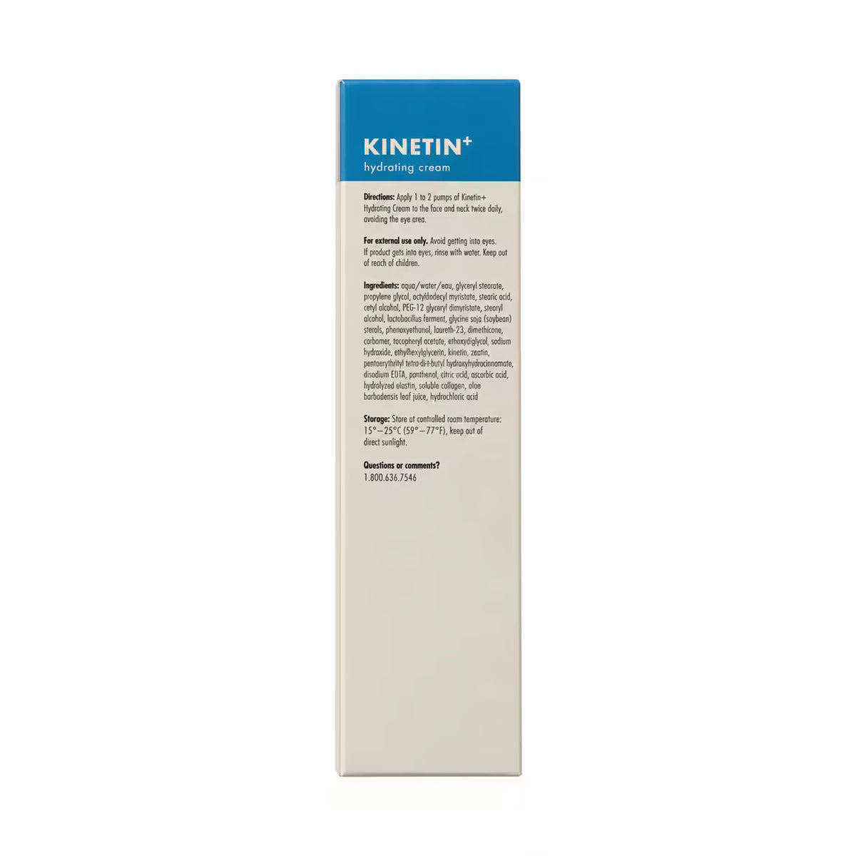 Obagi Clinical Kinetin+ Hydrating Cream — directions and ingredients