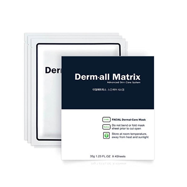 Derm all Matrix Facial Dermal-care Mask, 1.23oz x 4 sheets | Magic of ...